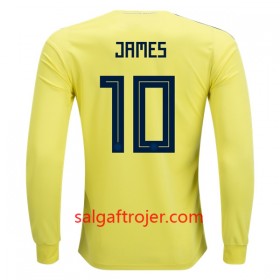 Colombia Fodboldtrøjer James 10 Hjemmebanesæt VM 2018 Langærmet